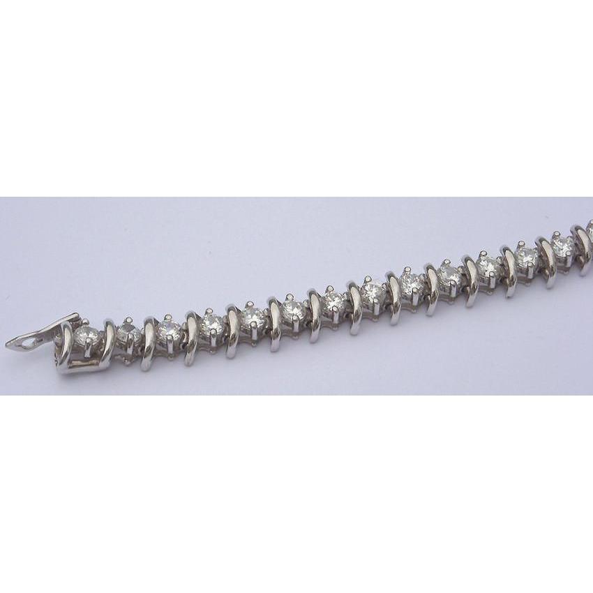 4.50 Karat Diamant Tennisarmband Schmuck Antik-Stil S Link