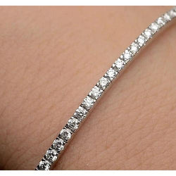 5 Karat Diamantarmband Krappenset Weißgold 14K Schmuck
