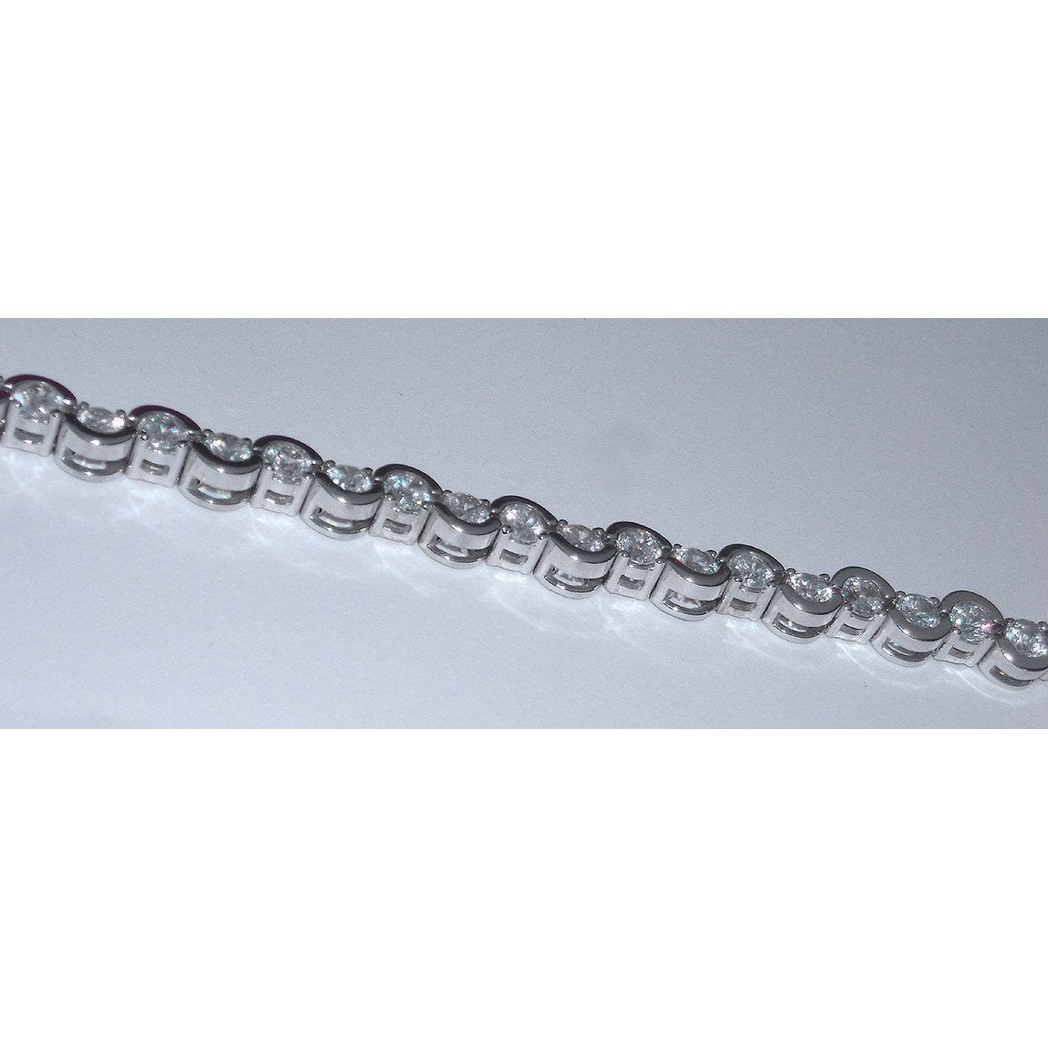 6.80 Karat Diamant Tennisarmband Schmuck Antik-Stil