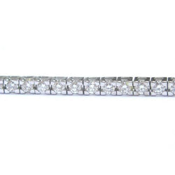 8 Karat Rundes Diamantarmband aus massivem Weißgold Schmuck 14K