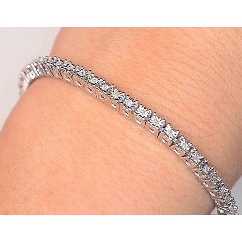 Diamant Tennisarmband Zinken Set 5 Karat F Vs1 Damen Schmuck - harrychadent.ch