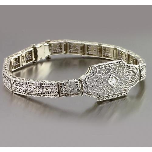 Diamantarmband 0,30 Karat Weißgold 14K Schmuck Neu - harrychadent.ch