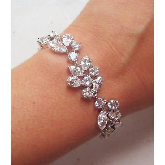 Rund, Birne & Marquise Diamant 12 Karat Damenarmband - harrychadent.ch