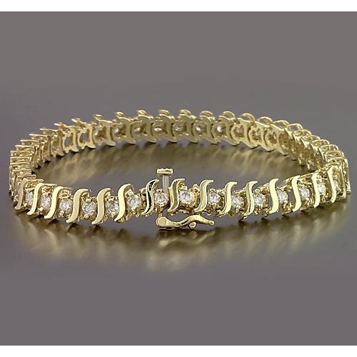 S Style Gelbgold Diamantarmband Krappenset 6,60 Karat Neu - harrychadent.ch