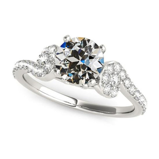 Damen Verlobungsring Alter Minenschliff Diamant 4 Karat Schmuck - harrychadent.ch