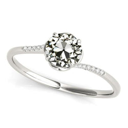 Damen-Verlobungsring runder Altschliff-Diamant 2.50 Karat