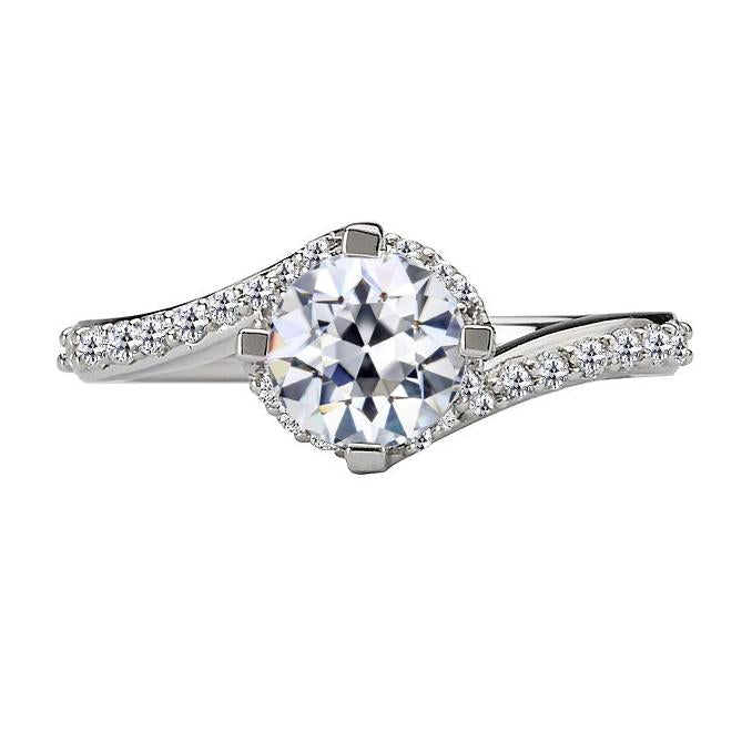 Damenschmuck alter Bergmann Diamant Ring Tension Style 4 Karat - harrychadent.ch