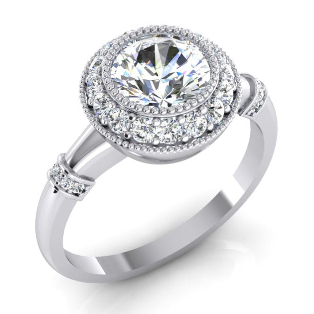 Diamant-Verlobungsring 1,50 Karat Antik-Stil