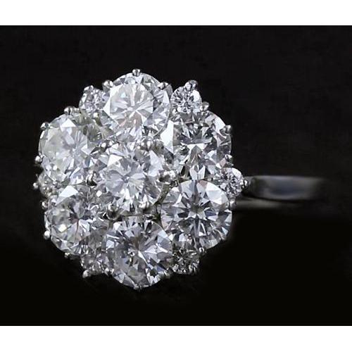 Diamant-Verlobungsring 3,80 Karat Antik-Stil Damen Schmuck