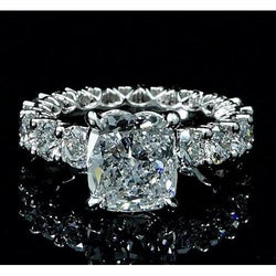 Diamantring 6 Karat Krappenfassung Damen Schmuck Neu