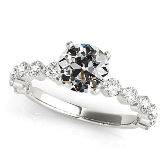 Ehering Runder Altschliff Diamant Damenschmuck 4,50 Karat - harrychadent.ch