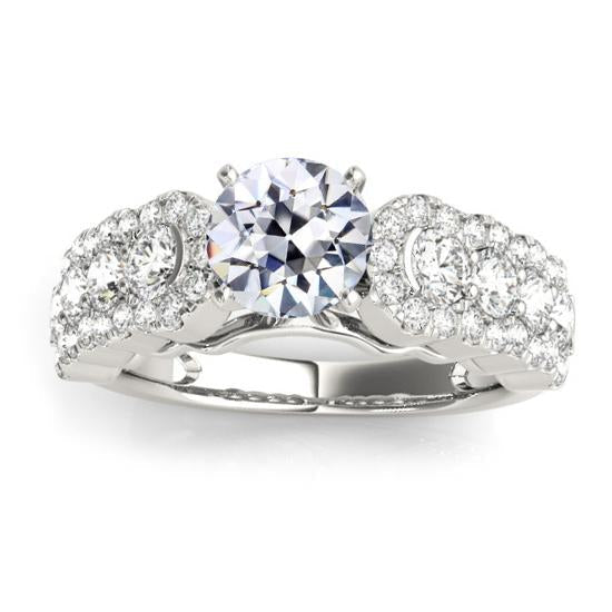 Fancy Diamant Ehering Old Mine Cut Gold 4,75 Karat Schmuck - harrychadent.ch