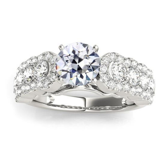Fancy Diamant Ehering Old Mine Cut Gold 4,75 Karat Schmuck - harrychadent.ch