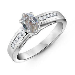 Ovaler alter Bergmann Diamant-Verlobungsring 1,50 Karat Damenschmuck