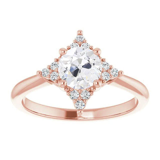 Runder alter Bergmann Diamant-Verlobungsring im Drachenstil Schmuck 3 Karat - harrychadent.ch