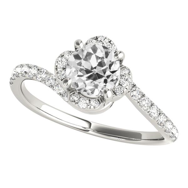 Runder alter Bergmann Diamantring Twisted Style 3,50 Karat Damenschmuck - harrychadent.ch