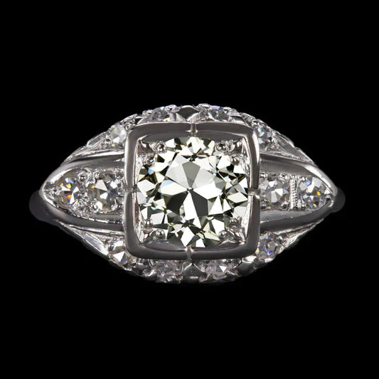 Rustikaler Diamant-Verlobungsring