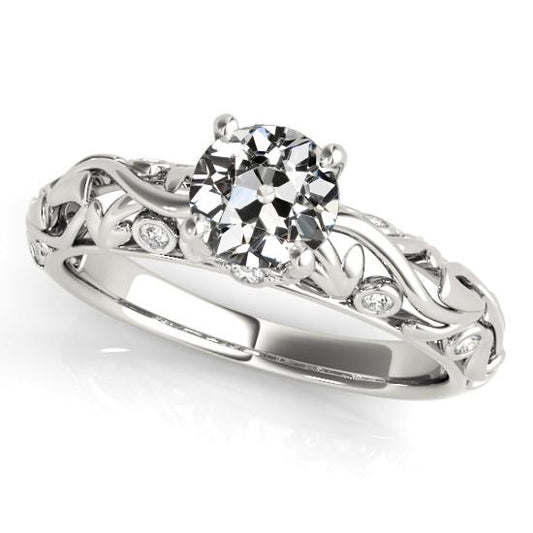 Verlobungsring Old Cut Diamant Vintage-Stil 2.50 Karat - harrychadent.ch