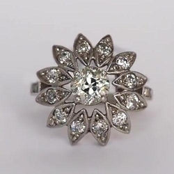 Verlobungsring Rund alter Bergmann Diamant Star Style 1,75 Karat