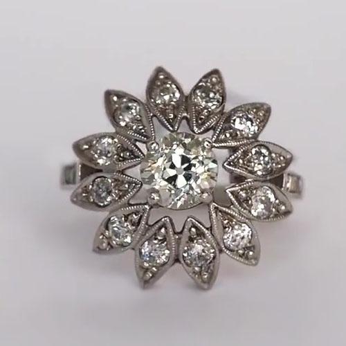Verlobungsring Rund alter Bergmann Diamant Star Style 1,75 Karat - harrychadent.ch
